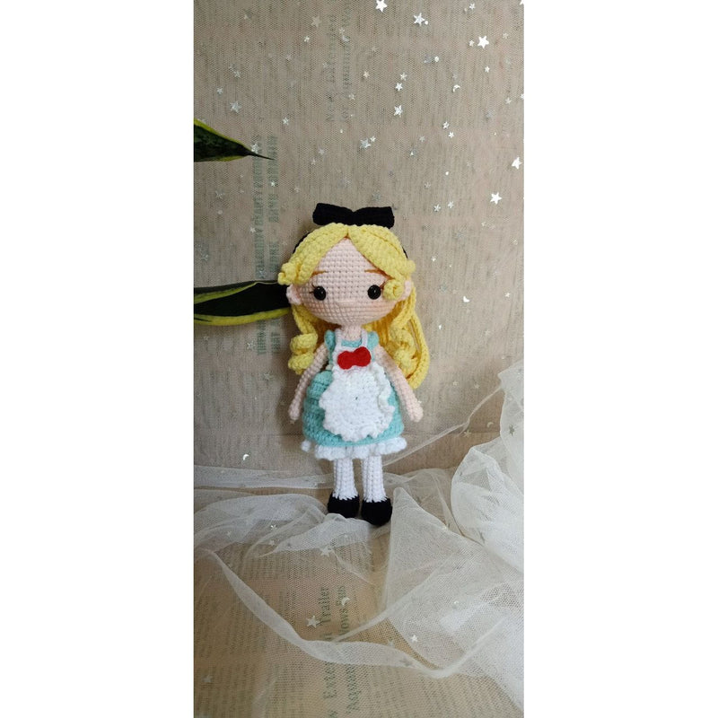 Princess crochet doll, Amigurumi Tinker Bell Doll, Alice crochet doll, Elsa Anna, Snow White dolls