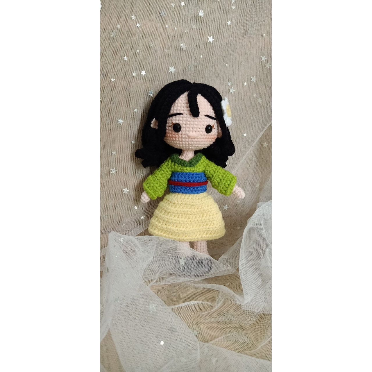 Princess crochet doll, Amigurumi Tinker Bell Doll, Alice crochet doll, Elsa Anna, Snow White dolls