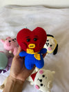 Kpop Plush toys, BT21 inspired amigurumi toy, TATA BT21, Mang dolls, Koya dolls, RJ dolls