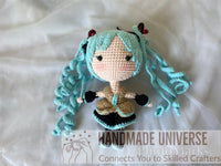 Hatsune Miku Amigurumi plush, Hatsune Miku crochet doll, Hatsune Miku Plush Toys