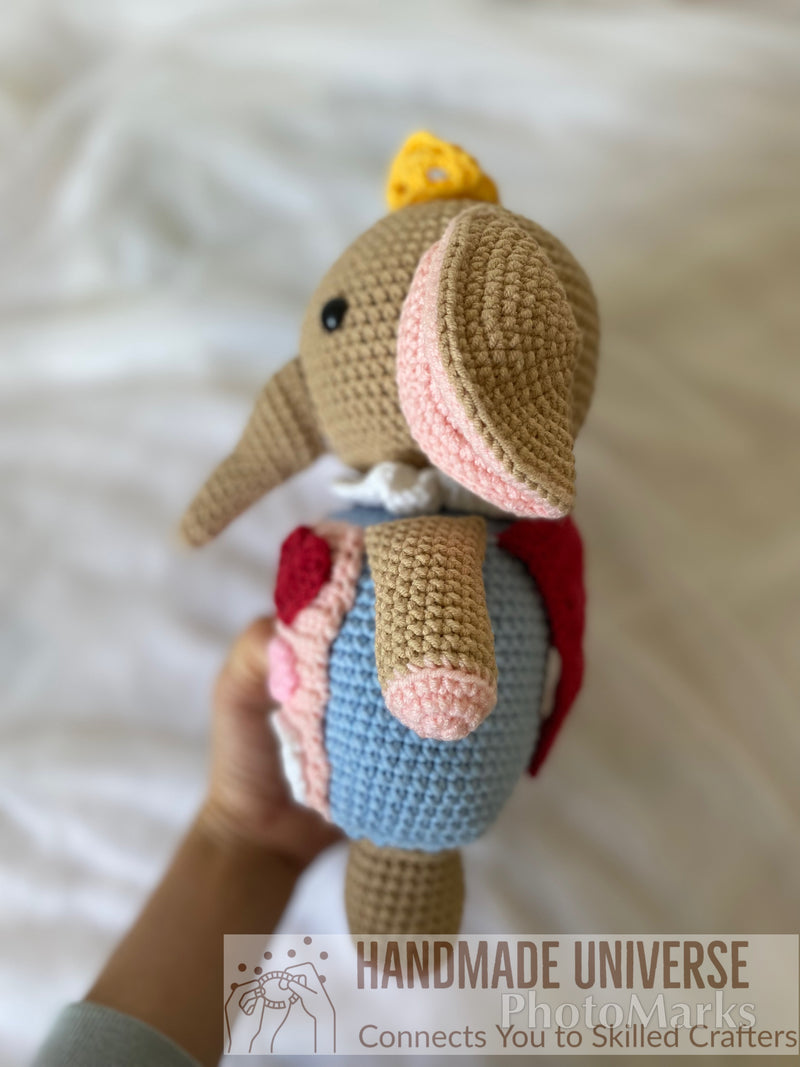 Cutie the Elephant it takes two, Cutie the Elephant plush toys, Moon Baboon inspired Crochet Doll