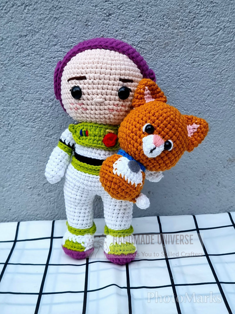 Crochet Buzz Lightyear dolls, Buzz lightyear plush toys, Buzz lightyear figure, Amigurumi Buzz lightyear Doll, Buzz lightyear Stuffed Doll