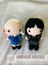 Wednesday Addams and Enid Sinclair amigurumi, Wednesday plush toys, Enid Sinclair Stuffed Doll