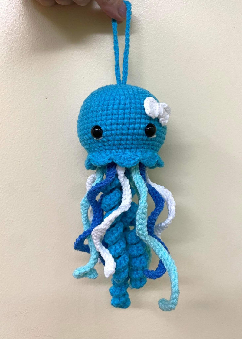 Jellyfish crochet doll, amigurumi jellyfish doll, Jellyfish plush toys