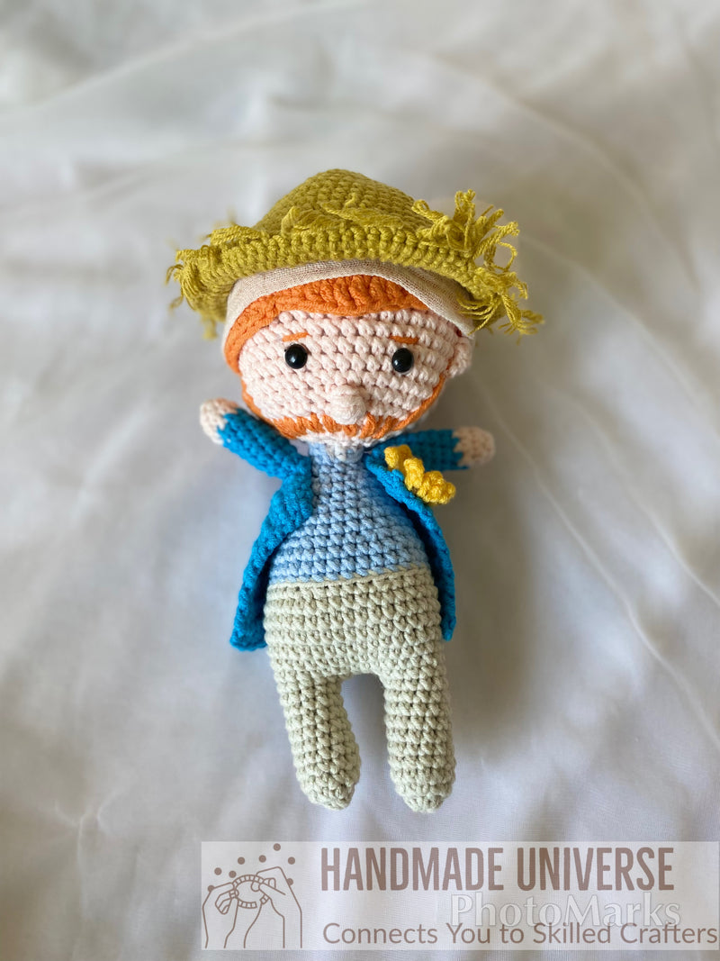 Van Gogh Crochet, Van Gogh Doll, Van Gogh Plush toys, Stuffed Van Gogh, Amigurumi Van Gogh