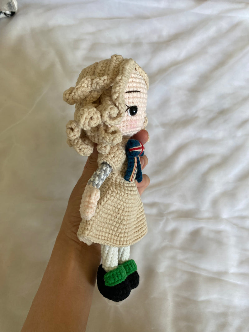 Crochet Megan dolls, M3gan plush toys, M3gan figure, Amigurumi Megan Doll, Megan Stuffed Doll