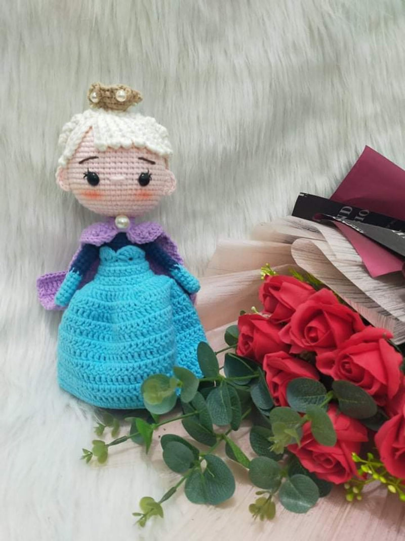 Elsa Princess crochet doll, amigurumi Elsa princess doll, Elsa frozen 2, Elsa plush toys