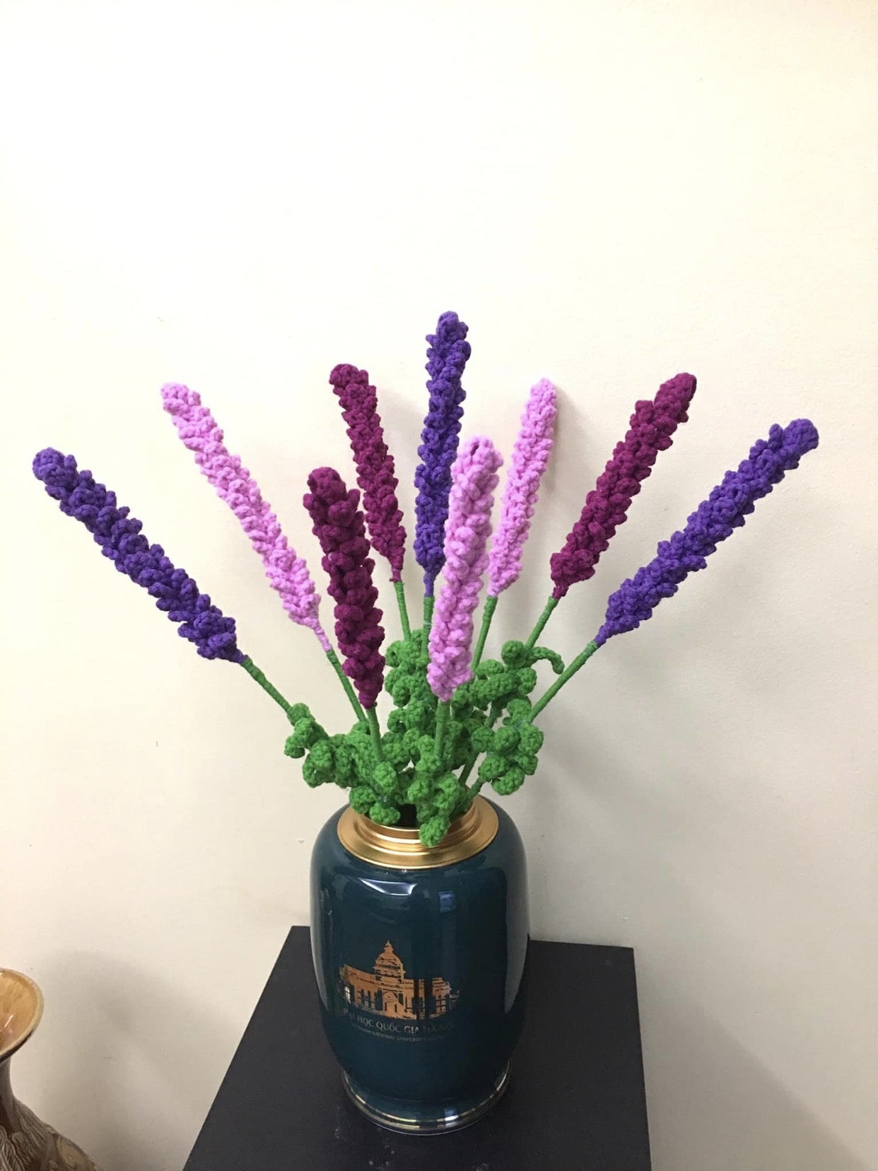 Crochet Levander flowers, Crochet lavender for home decoration, handmade flower