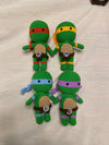 Amigurumi Teenage Mutant Ninja Turtles Doll, Leonardo crochet doll, Raphael Plush toys, Donatello Michelangelo