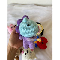 Kpop Plush toys, BT21 inspired amigurumi toy, TATA BT21, Mang dolls, Koya dolls, RJ dolls