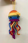 LGBT Jellyfish Crochet, Gift for LGBT, LGBT Pride, Lesbian, Bisexual, Pansexual, Omnisexual, Transgender, Asexual, Non-Binary, Gender Fluid