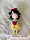 Snow White Princess crochet doll, amigurumi Snow White princess doll, Snow White princess dolls, Snow White plush toys