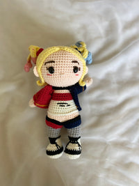 Harley Quinn Stuffed Toy Amigurumi, Harley Quinn crochet dolls, Harley Quinn plush toys, Harley Quinn figure